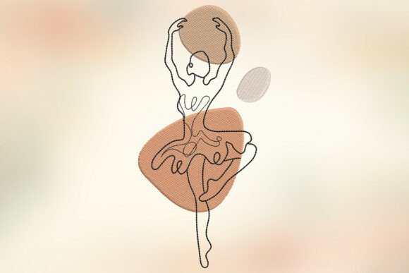 Abstract Line Ballerina Embroidery: A Craft Fair Review