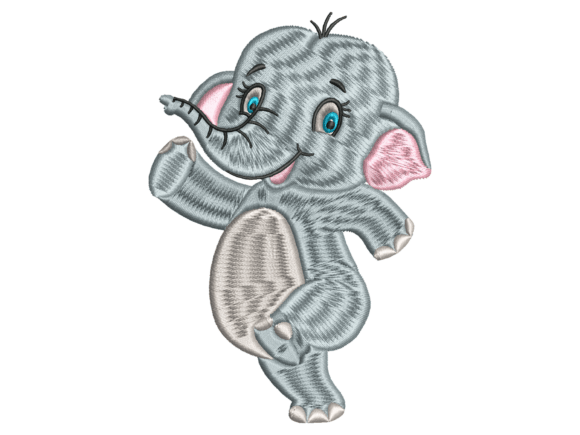 Cute Walking Baby Elephant Embroidery: A Seller’s Review