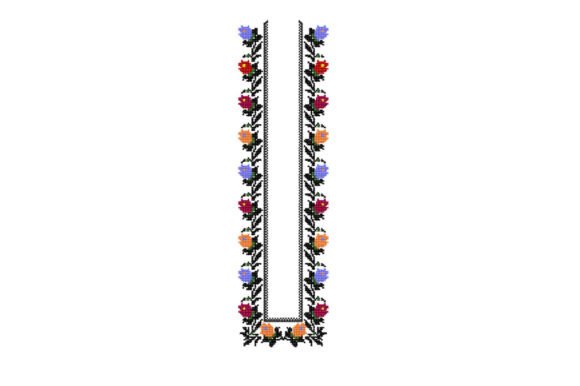 Flowers Neckline Cross Stitch Embroidery: A Seasonal Design Review