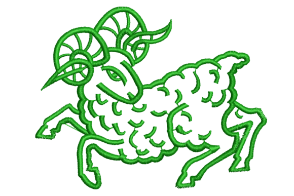 h1Aries Zodiac Ram Embroidery Design for Small Shop Sellers/h1