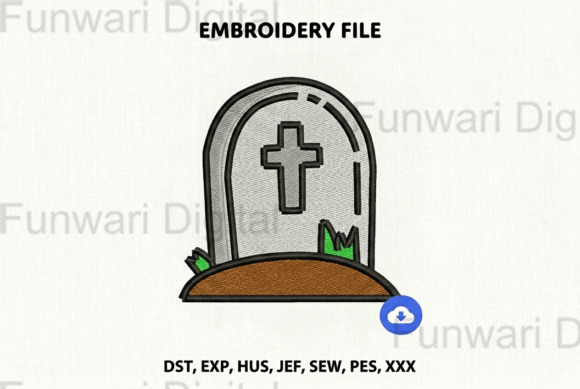 Halloween Gravestone Machine Embroidery Review