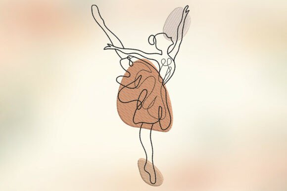 Leaping Ballerina Embroidery: A Dance of Elegance for Craft Fair Success