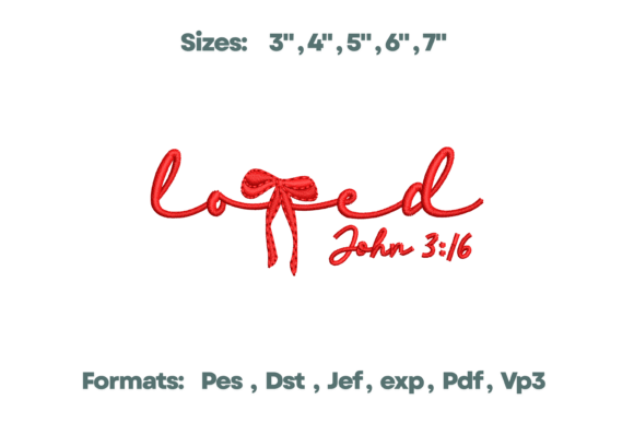 Loved John 3 16 Scripture Art Embroidery Review