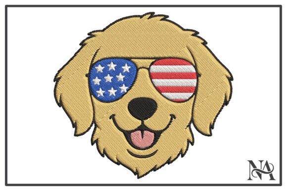 Patriotic Dog USA Sunglasses Embroidery Review