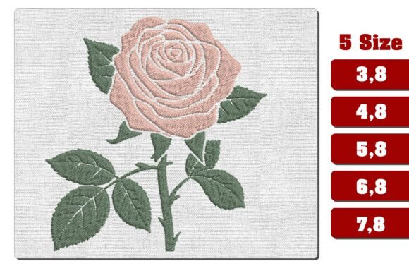 Pink Rose Machine Embroidery Design Review