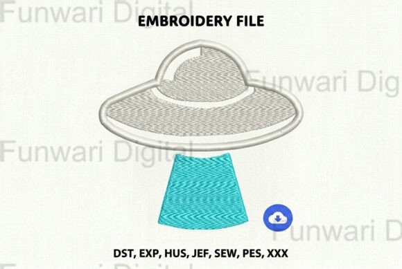 Retro UFO Spaceship Machine Embroidery Review